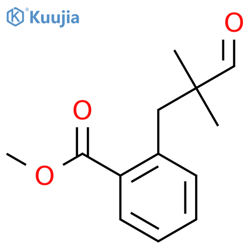Methyl 2-(2,2-dimethyl-3-oxopropyl)benzoate structure