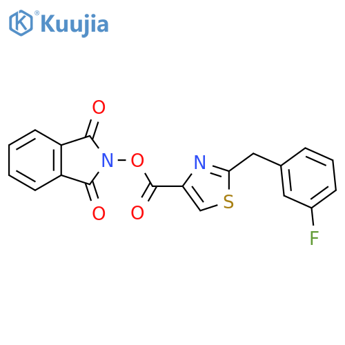 1,3-dioxo-2,3-dihydro-1H-isoindol-2-yl 2-[(3-fluorophenyl)methyl]-1,3-thiazole-4-carboxylate structure