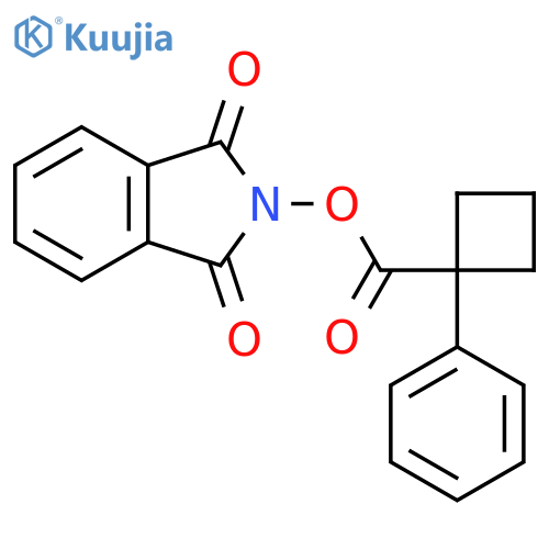 1,3-Dioxoisoindolin-2-yl 1-phenylcyclobutane-1-carboxylate structure