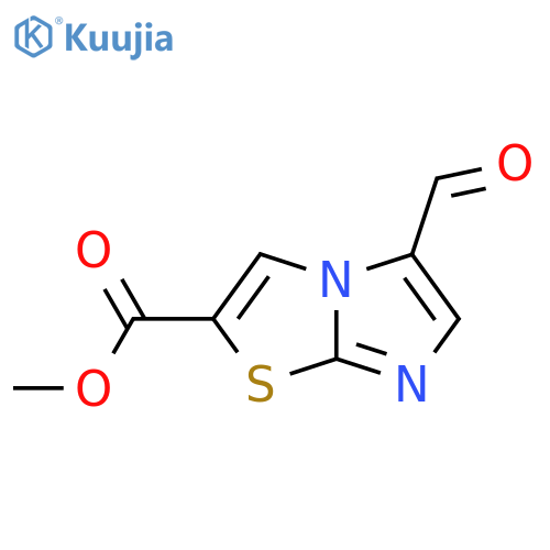 methyl 5-formylimidazo2,1-b1,3thiazole-2-carboxylate structure