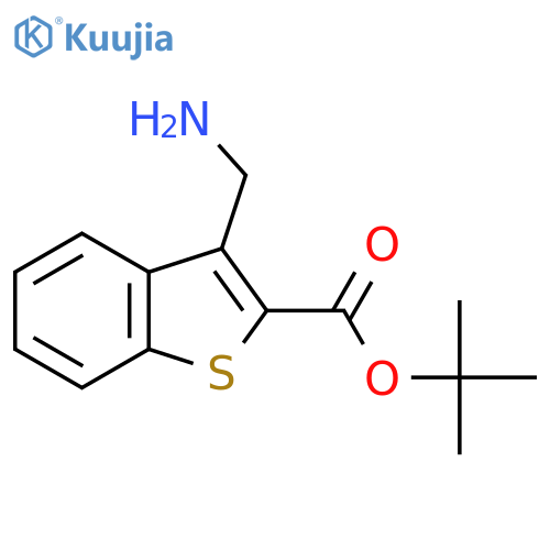 Tert-butyl 3-(aminomethyl)-1-benzothiophene-2-carboxylate structure
