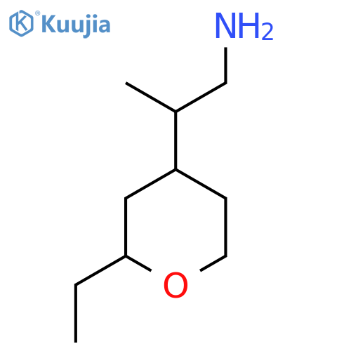 2-(2-Ethyloxan-4-yl)propan-1-amine structure