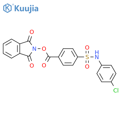 1,3-dioxo-2,3-dihydro-1H-isoindol-2-yl 4-[(4-chlorophenyl)sulfamoyl]benzoate structure