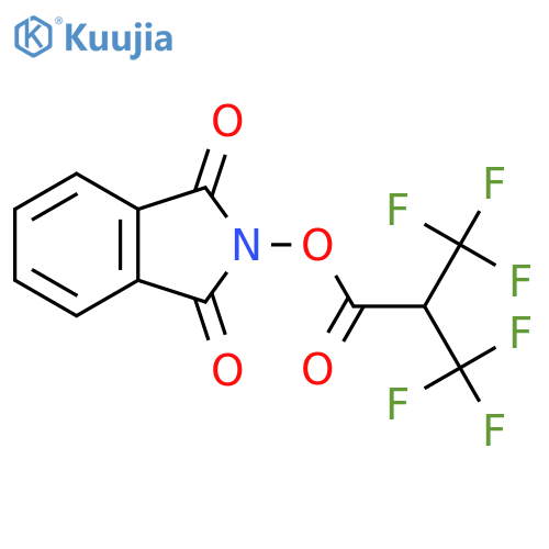 1,3-dioxo-2,3-dihydro-1H-isoindol-2-yl 3,3,3-trifluoro-2-(trifluoromethyl)propanoate structure