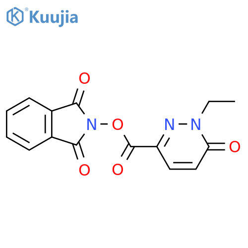 1,3-dioxo-2,3-dihydro-1H-isoindol-2-yl 1-ethyl-6-oxo-1,6-dihydropyridazine-3-carboxylate structure