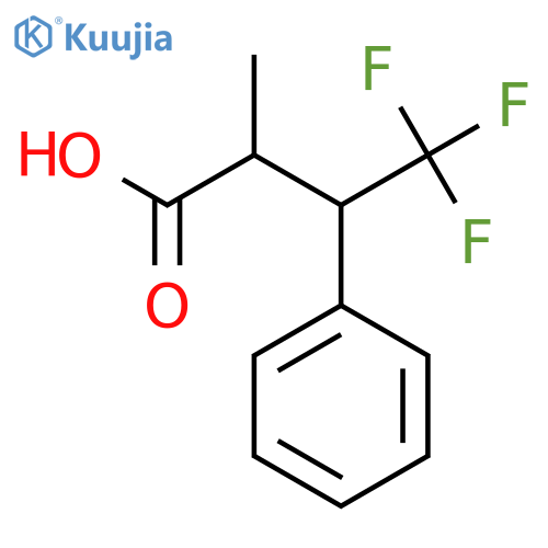 4,4,4-Trifluoro-2-methyl-3-phenylbutanoic acid structure