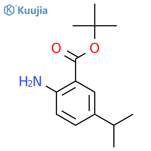 Tert-butyl 2-amino-5-(propan-2-yl)benzoate structure