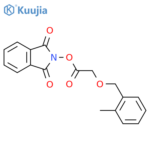 1,3-dioxo-2,3-dihydro-1H-isoindol-2-yl 2-[(2-methylphenyl)methoxy]acetate structure