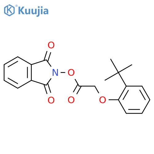 1,3-dioxo-2,3-dihydro-1H-isoindol-2-yl 2-(2-tert-butylphenoxy)acetate structure