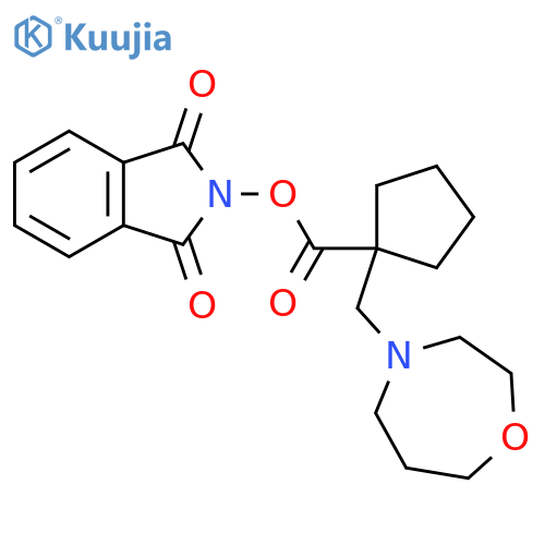 1,3-dioxo-2,3-dihydro-1H-isoindol-2-yl 1-[(1,4-oxazepan-4-yl)methyl]cyclopentane-1-carboxylate structure