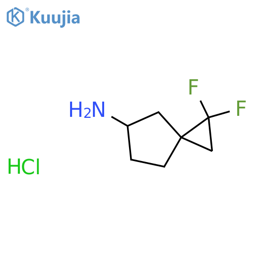1,1-difluorospiro[2.4]heptan-5-amine hydrochloride structure