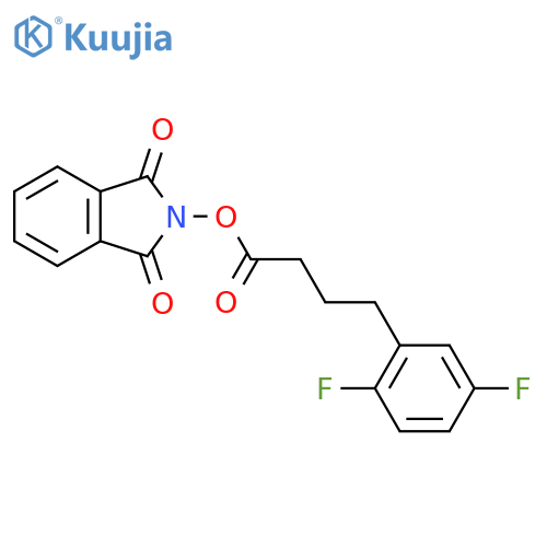1,3-dioxo-2,3-dihydro-1H-isoindol-2-yl 4-(2,5-difluorophenyl)butanoate structure