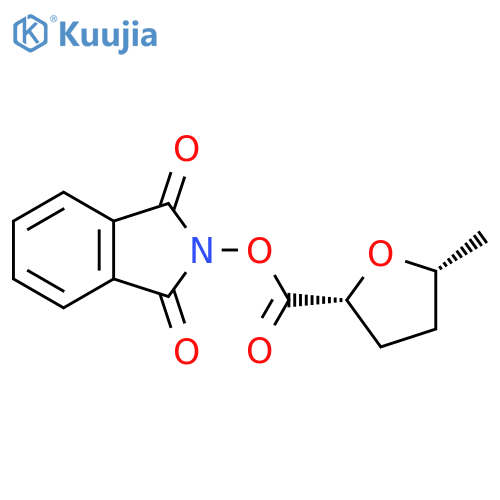 rac-1,3-dioxo-2,3-dihydro-1H-isoindol-2-yl (2R,5R)-5-methyloxolane-2-carboxylate structure