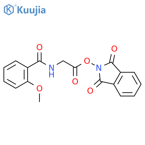 1,3-dioxo-2,3-dihydro-1H-isoindol-2-yl 2-[(2-methoxyphenyl)formamido]acetate structure