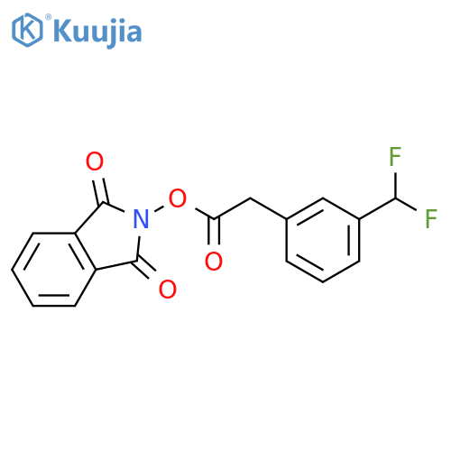 1,3-dioxo-2,3-dihydro-1H-isoindol-2-yl 2-[3-(difluoromethyl)phenyl]acetate structure