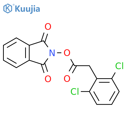 1,3-dioxo-2,3-dihydro-1H-isoindol-2-yl 2-(2,6-dichlorophenyl)acetate structure