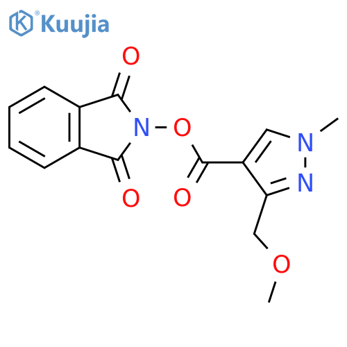1,3-dioxo-2,3-dihydro-1H-isoindol-2-yl 3-(methoxymethyl)-1-methyl-1H-pyrazole-4-carboxylate structure