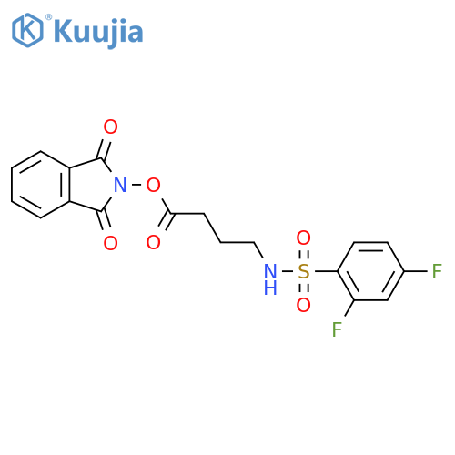 1,3-dioxo-2,3-dihydro-1H-isoindol-2-yl 4-(2,4-difluorobenzenesulfonamido)butanoate structure