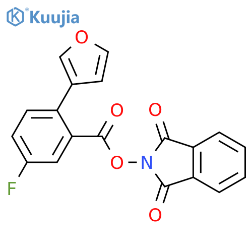 1,3-dioxo-2,3-dihydro-1H-isoindol-2-yl 5-fluoro-2-(furan-3-yl)benzoate structure