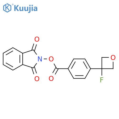 1,3-dioxo-2,3-dihydro-1H-isoindol-2-yl 4-(3-fluorooxetan-3-yl)benzoate structure