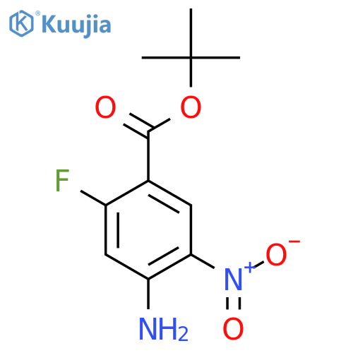 Tert-butyl 4-amino-2-fluoro-5-nitrobenzoate structure