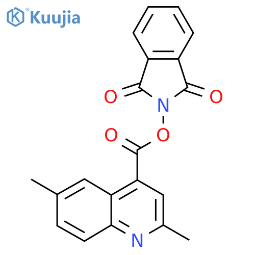1,3-dioxo-2,3-dihydro-1H-isoindol-2-yl 2,6-dimethylquinoline-4-carboxylate structure
