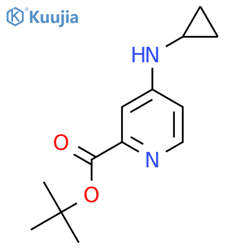 Tert-butyl 4-(cyclopropylamino)pyridine-2-carboxylate structure
