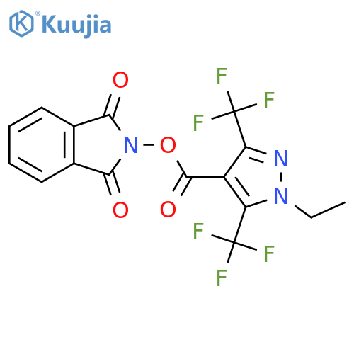 1,3-dioxo-2,3-dihydro-1H-isoindol-2-yl 1-ethyl-3,5-bis(trifluoromethyl)-1H-pyrazole-4-carboxylate structure