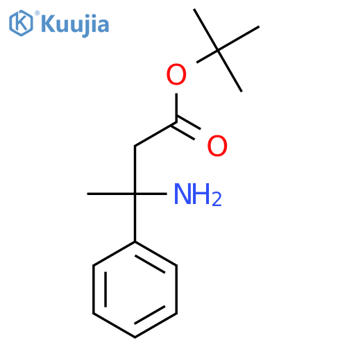 Tert-butyl 3-amino-3-phenylbutanoate structure