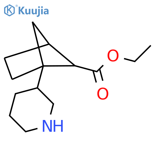 Ethyl 1-(piperidin-3-yl)bicyclo[2.1.1]hexane-5-carboxylate structure