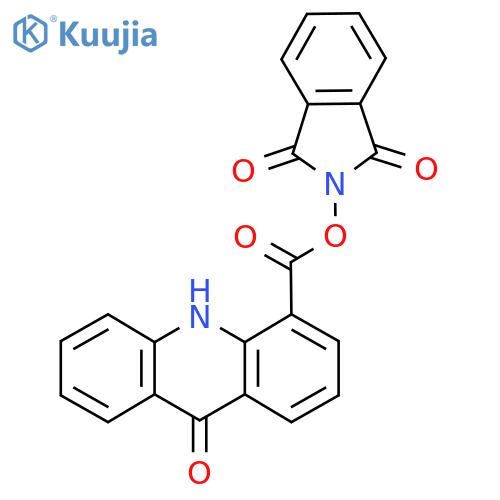 1,3-dioxo-2,3-dihydro-1H-isoindol-2-yl 9-oxo-9,10-dihydroacridine-4-carboxylate structure