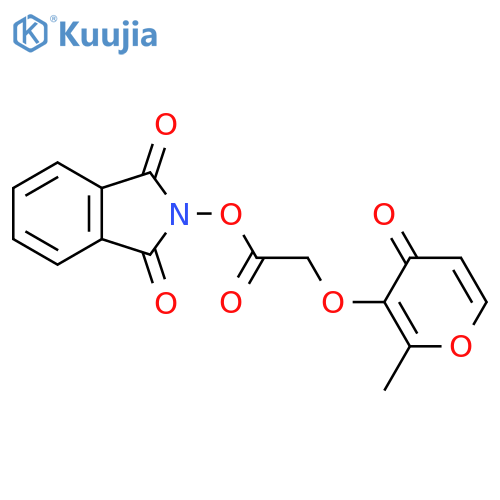 1,3-dioxo-2,3-dihydro-1H-isoindol-2-yl 2-[(2-methyl-4-oxo-4H-pyran-3-yl)oxy]acetate structure