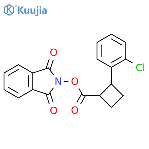 1,3-dioxo-2,3-dihydro-1H-isoindol-2-yl 2-(2-chlorophenyl)cyclobutane-1-carboxylate structure