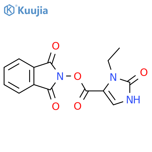 1,3-dioxo-2,3-dihydro-1H-isoindol-2-yl 1-ethyl-2-hydroxy-1H-imidazole-5-carboxylate structure