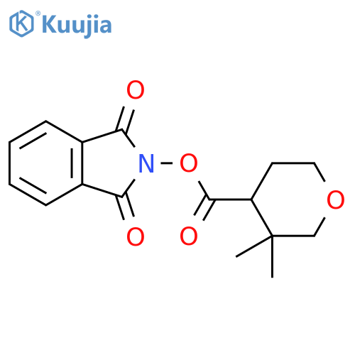 1,3-dioxo-2,3-dihydro-1H-isoindol-2-yl 3,3-dimethyloxane-4-carboxylate structure