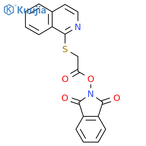 1,3-dioxo-2,3-dihydro-1H-isoindol-2-yl 2-(isoquinolin-1-ylsulfanyl)acetate structure