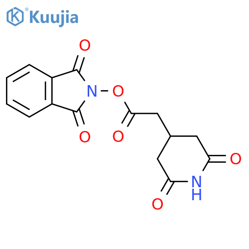 1,3-dioxo-2,3-dihydro-1H-isoindol-2-yl 2-(2,6-dioxopiperidin-4-yl)acetate structure