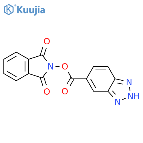 1,3-dioxo-2,3-dihydro-1H-isoindol-2-yl 1H-1,2,3-benzotriazole-5-carboxylate structure