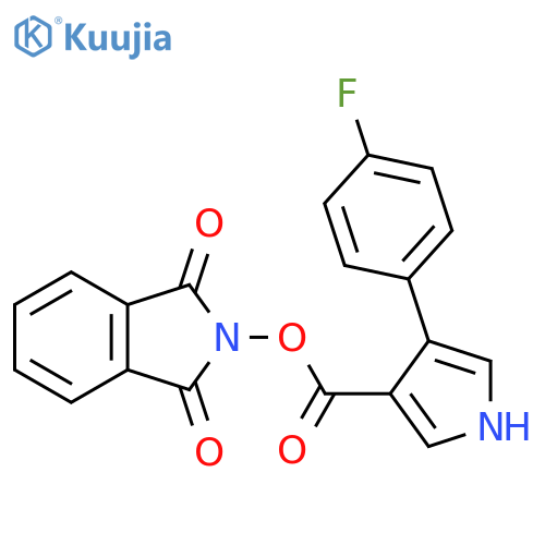 1,3-dioxo-2,3-dihydro-1H-isoindol-2-yl 4-(4-fluorophenyl)-1H-pyrrole-3-carboxylate structure