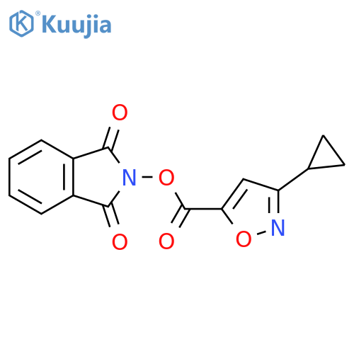 1,3-dioxo-2,3-dihydro-1H-isoindol-2-yl 3-cyclopropyl-1,2-oxazole-5-carboxylate structure