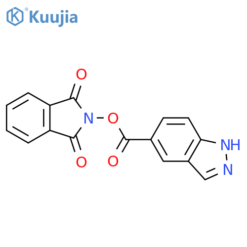 1,3-dioxo-2,3-dihydro-1H-isoindol-2-yl 1H-indazole-5-carboxylate structure