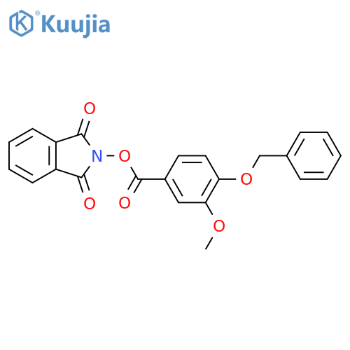 1,3-dioxo-2,3-dihydro-1H-isoindol-2-yl 4-(benzyloxy)-3-methoxybenzoate structure