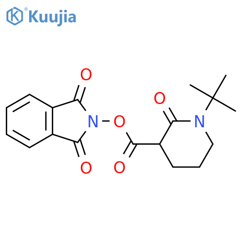 1,3-dioxo-2,3-dihydro-1H-isoindol-2-yl 1-tert-butyl-2-oxopiperidine-3-carboxylate structure