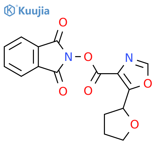 1,3-dioxo-2,3-dihydro-1H-isoindol-2-yl 5-(oxolan-2-yl)-1,3-oxazole-4-carboxylate structure