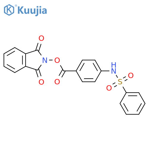 1,3-dioxo-2,3-dihydro-1H-isoindol-2-yl 4-benzenesulfonamidobenzoate structure