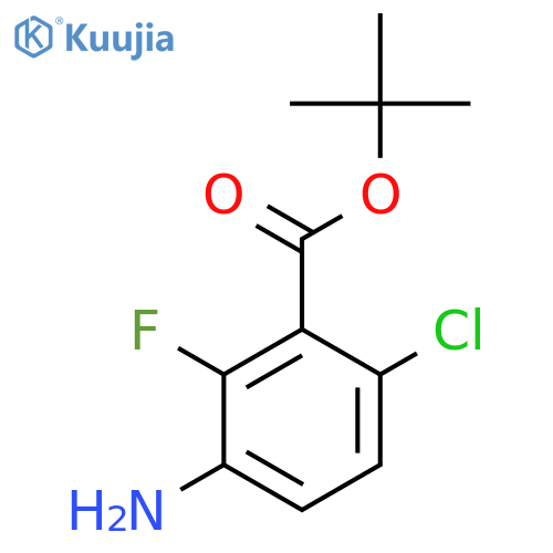 Tert-butyl 3-amino-6-chloro-2-fluorobenzoate structure