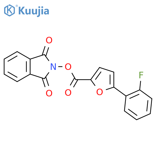 1,3-dioxo-2,3-dihydro-1H-isoindol-2-yl 5-(2-fluorophenyl)furan-2-carboxylate structure