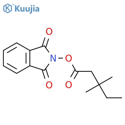 1,3-dioxo-2,3-dihydro-1H-isoindol-2-yl 3,3-dimethylpentanoate structure