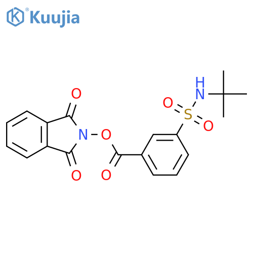 1,3-dioxo-2,3-dihydro-1H-isoindol-2-yl 3-(tert-butylsulfamoyl)benzoate structure