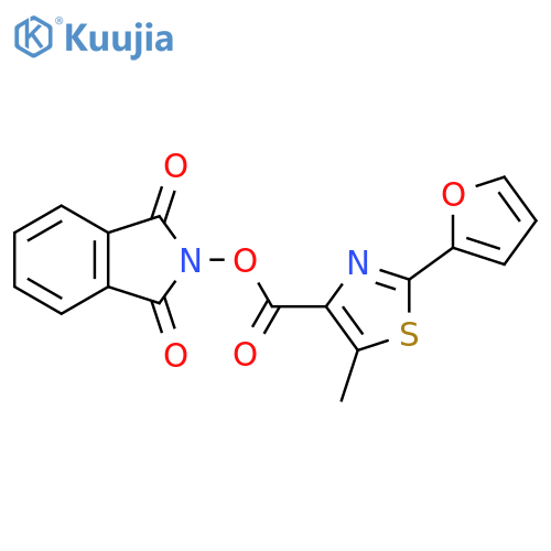 1,3-dioxo-2,3-dihydro-1H-isoindol-2-yl 2-(furan-2-yl)-5-methyl-1,3-thiazole-4-carboxylate structure